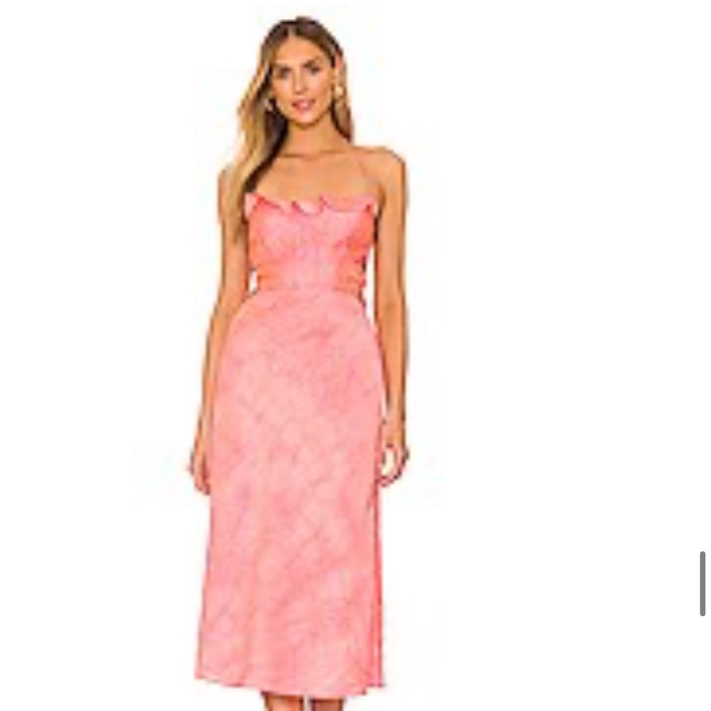 Elegant Pink Sleeveless Dress